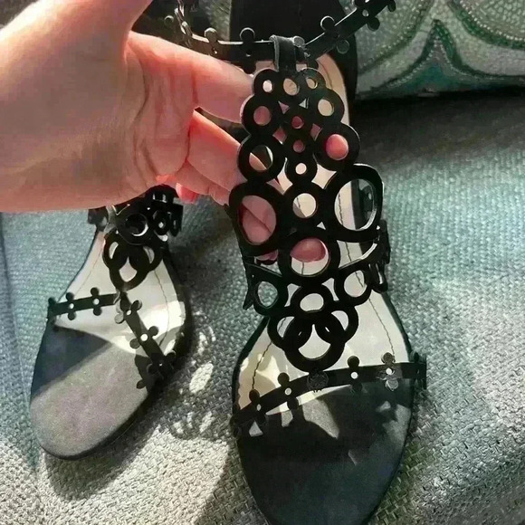 Klub Nico Antonia Sandal Heels Size 10 Black - Picture 3 of 11